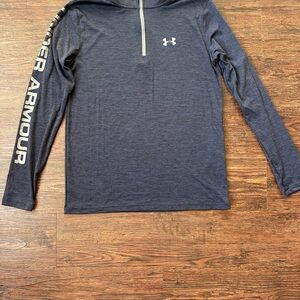 Under Armour Dark Blue HeatGear Quarter Zip Pullover